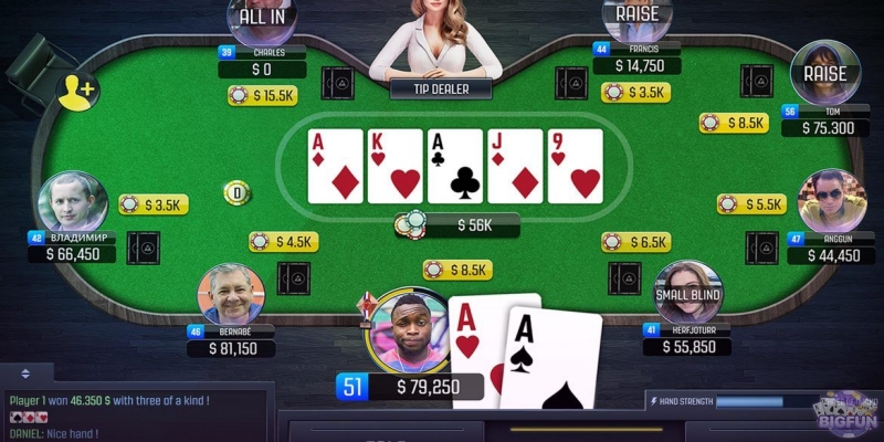 Lựa chọn Poker hand kỹ để tham gia ván bài nhà cái Dafabets